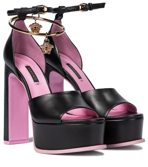 versace medusa aeternitas leather sandals dupe|Versace heels dupe.